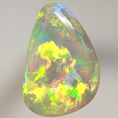 SOLID CRYSTAL OPAL Quality opal. Very bright, clean colours in a RARE Hologram pattern. With VIDEO